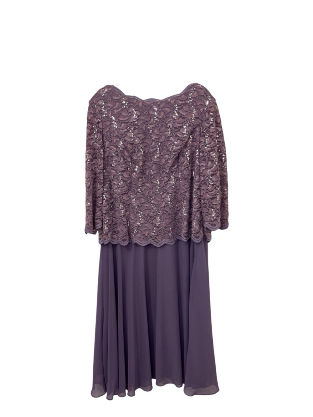 Alex Evenings Women's Purple Dress, 20W.